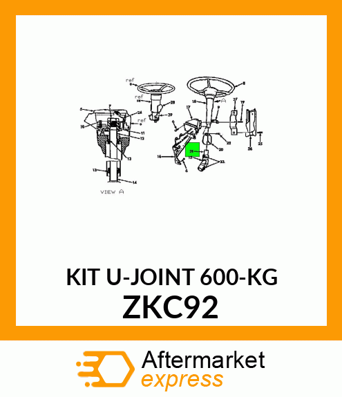 KIT U-JOINT 600-KG ZKC92