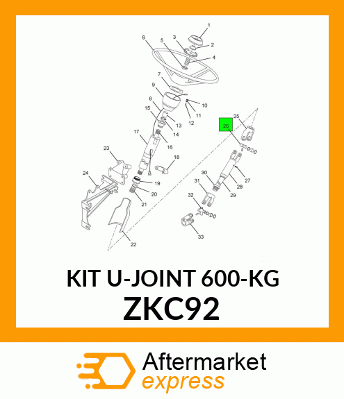 KIT U-JOINT 600-KG ZKC92