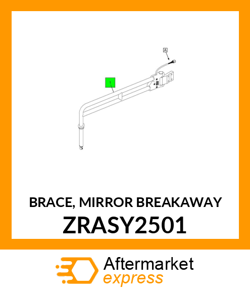 BRACE, MIRROR BREAKAWAY ZRASY2501