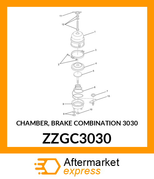 CHAMBER, BRAKE COMBINATION 3030 ZZGC3030