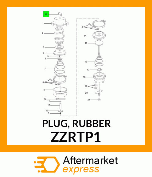 PLUG, RUBBER ZZRTP1