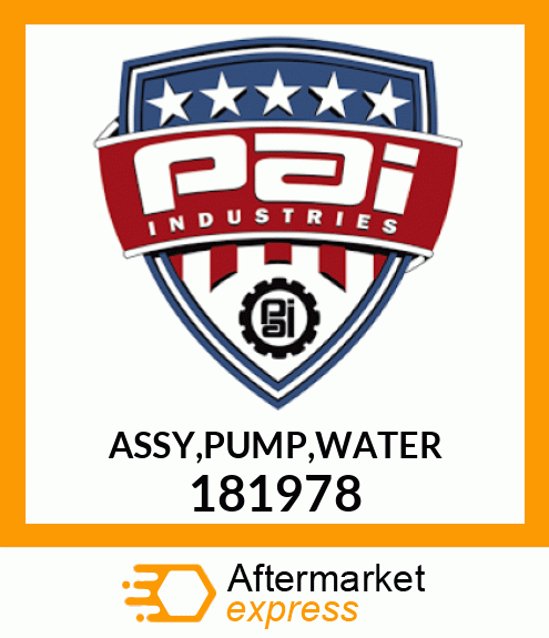 ASSY,PUMP,WATER 181978