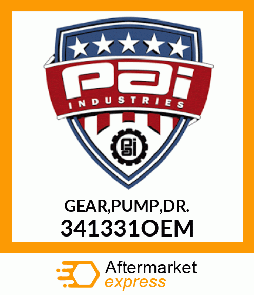 GEAR,PUMP,DR. 341331OEM