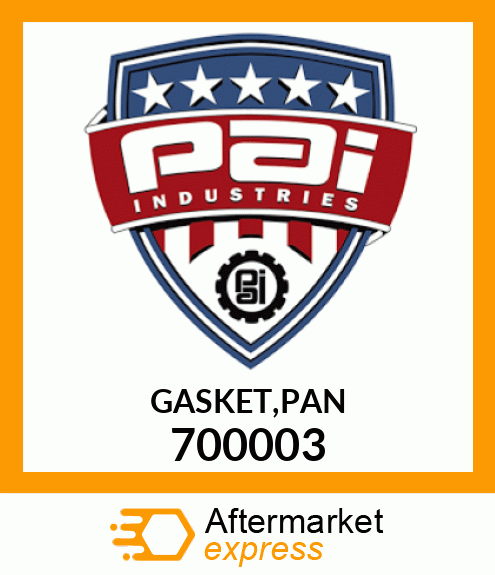 GASKET,PAN 700003