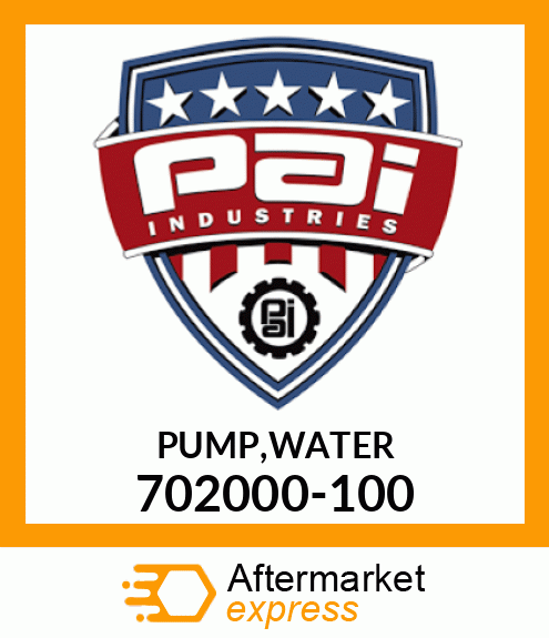 PUMP,WATER 702000-100