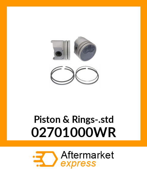 Piston & Rings-.std 02701000WR