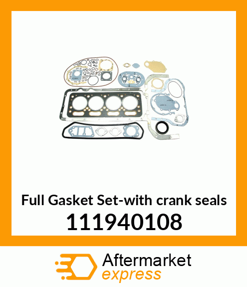 Spare part 111940108 + Full Gasket Set-with crank seals