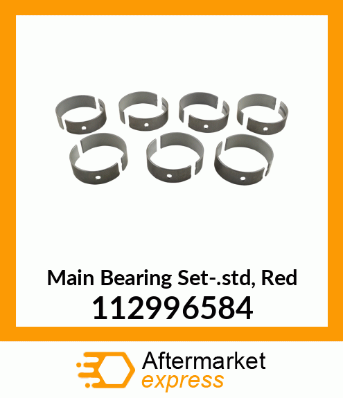 Spare part 112996584 + Main Bearing Set-.std, Red