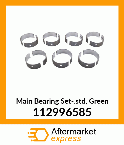 Spare part 112996585 + Main Bearing Set-.std, Green