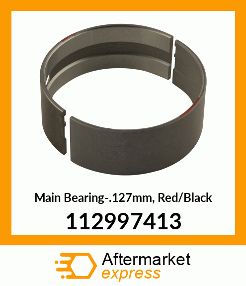 Main Bearing-.127mm, Red/Black 112997413