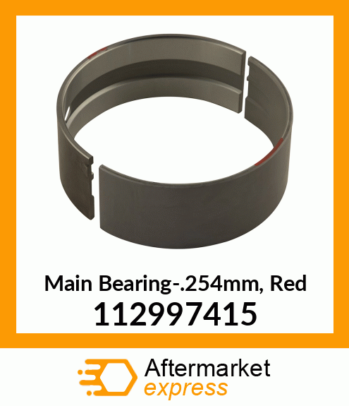 Main Bearing-.254mm, Red 112997415