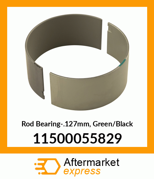 Rod Bearing-.127mm, Green/Black 11500055829