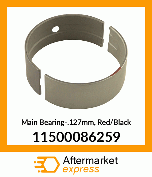 Main Bearing-.127mm, Red/Black 11500086259