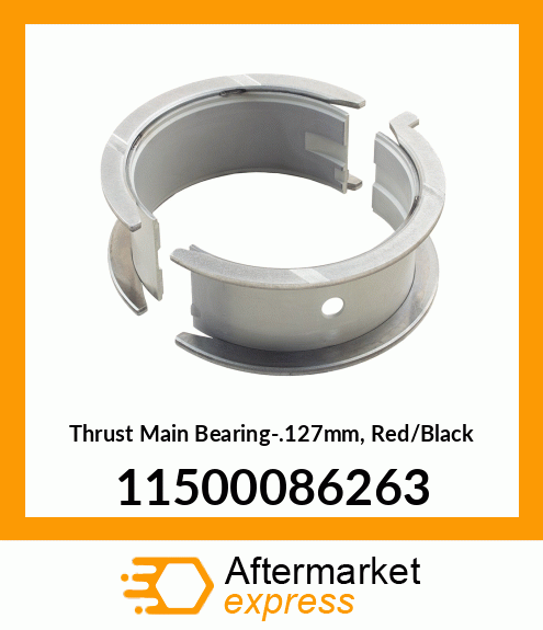 Thrust Main Bearing-.127mm, Red/Black 11500086263