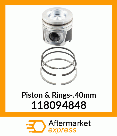 Piston & Rings-.40mm 118094848