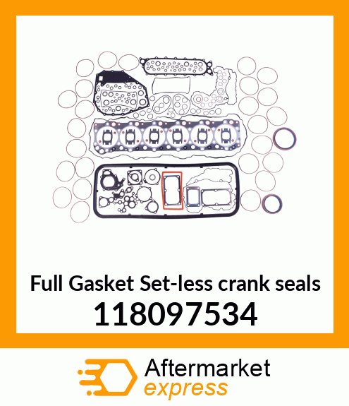 Spare part 118097534 + Full Gasket Set-less crank seals