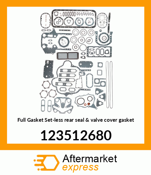 Full Gasket Set-less rear seal & valve cover gasket 123512680