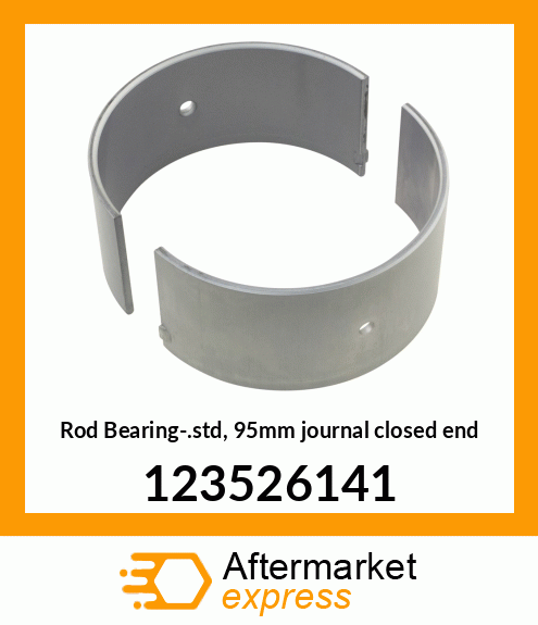 Rod Bearing-.std, 95mm journal closed end 123526141