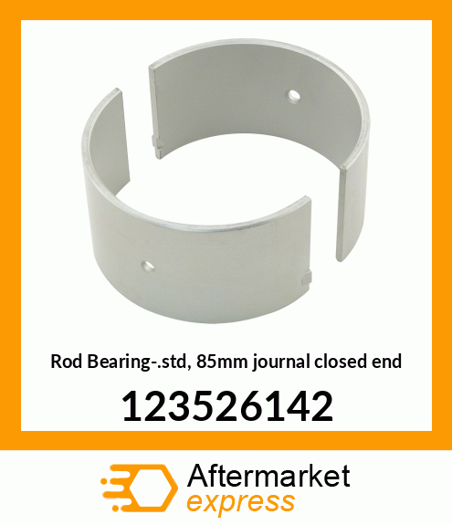 Rod Bearing-.std, 85mm journal closed end 123526142