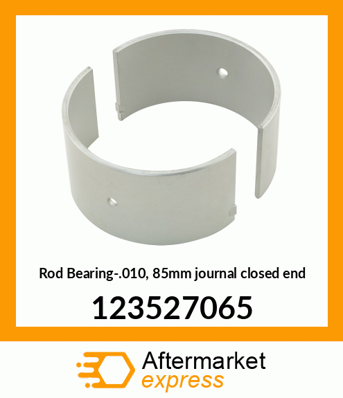 Rod Bearing-.010, 85mm journal closed end 123527065