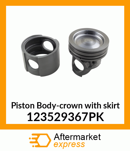 Piston Body-crown with skirt 123529367PK