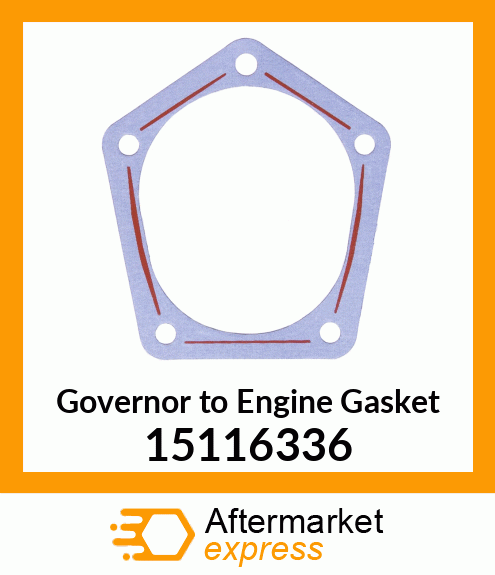 Governor to Engine Gasket 15116336