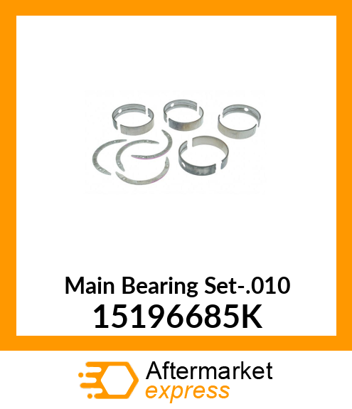 Main Bearing Set-.010 15196685K