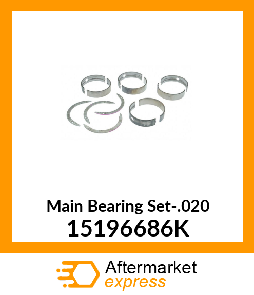 Main Bearing Set-.020 15196686K