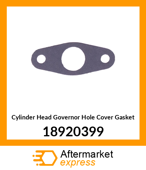 Cylinder Head Governor Hole Cover Gasket 18920399