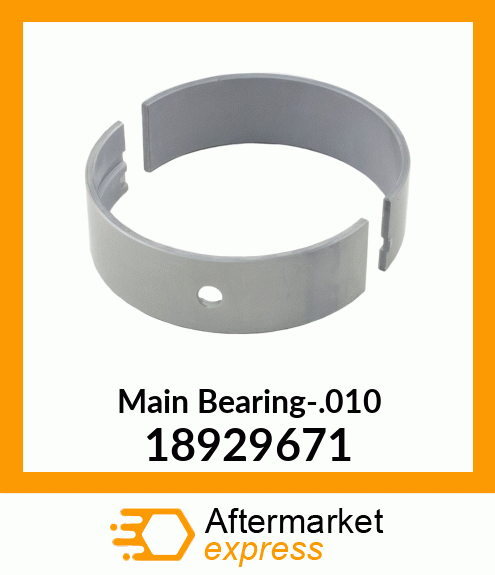 Main Bearing-.010 18929671