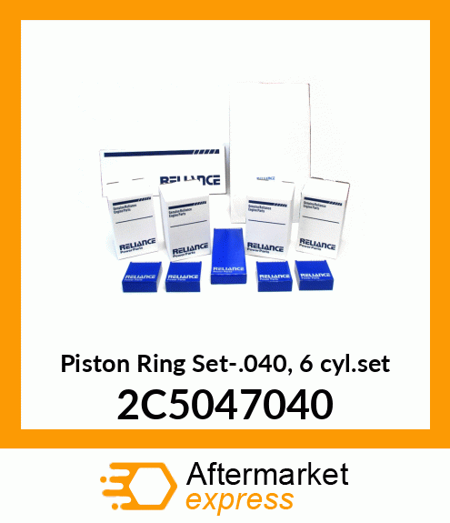 Piston Ring Set-.040, 6 cyl.set 2C5047040