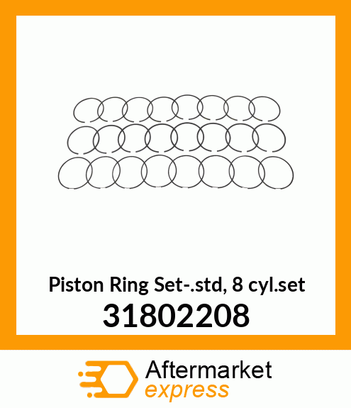 Piston Ring Set-.std, 8 cyl.set 31802208
