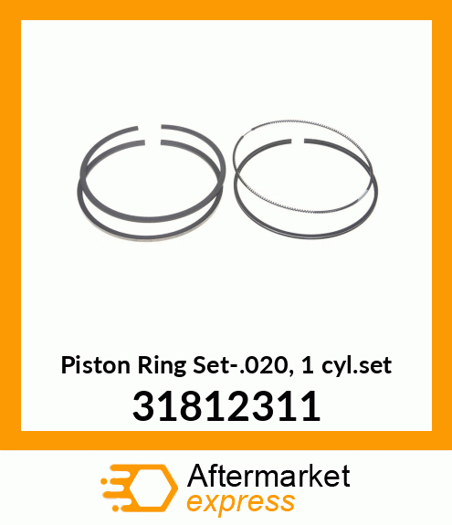 Piston Ring Set-.020, 1 cyl.set 31812311