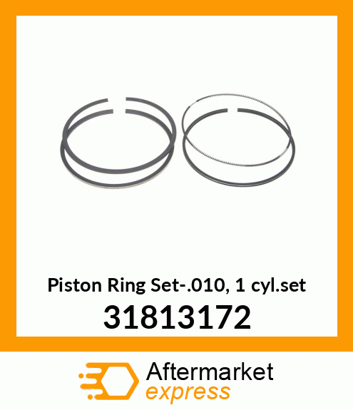 Piston Ring Set-.010, 1 cyl.set 31813172