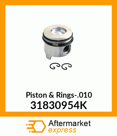 Piston & Rings-.010 31830954K