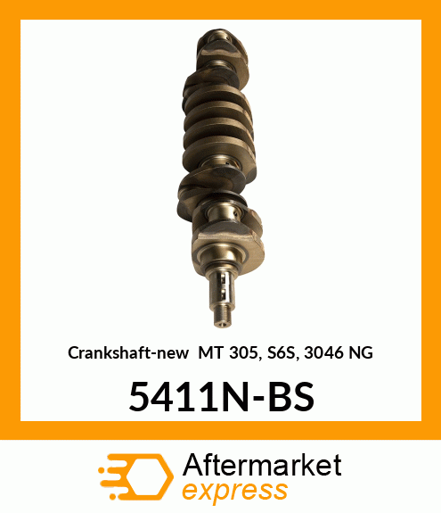 Crankshaft-new MT 305, S6S, 3046 NG 5411N-BS