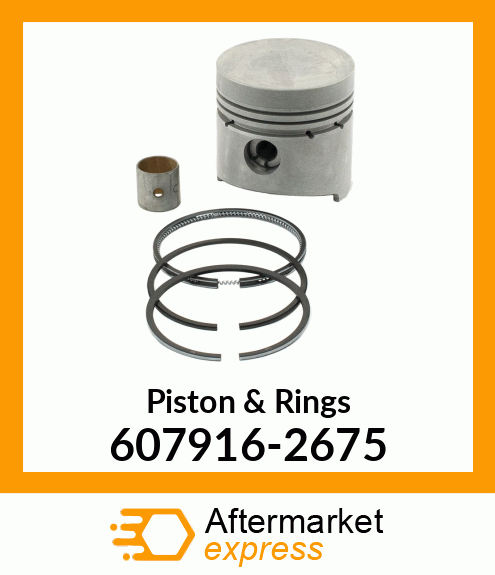 Piston & Rings 607916-2675