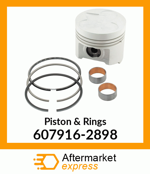 Piston & Rings 607916-2898