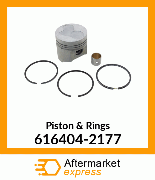 Piston & Rings 616404-2177