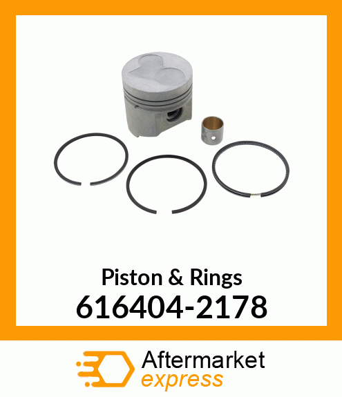 Piston & Rings 616404-2178