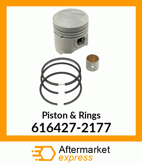 Piston & Rings 616427-2177