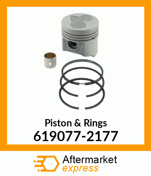 Piston & Rings 619077-2177