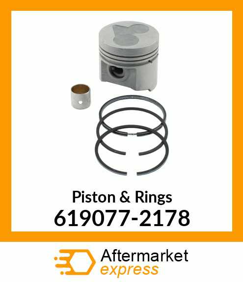 Piston & Rings 619077-2178