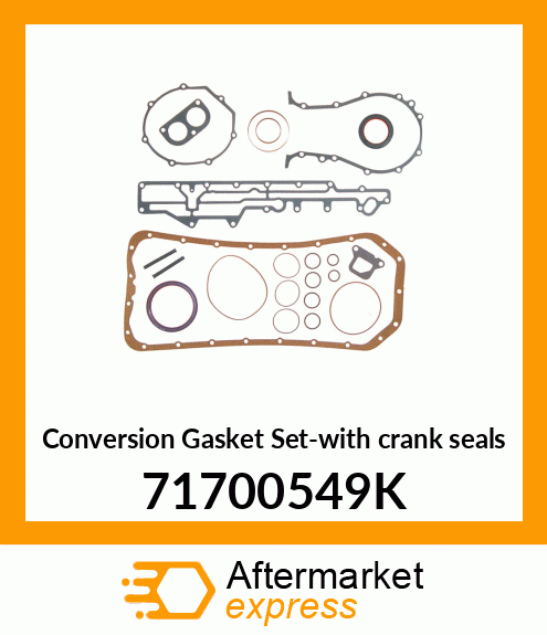 Conversion Gasket Set-with crank seals 71700549K