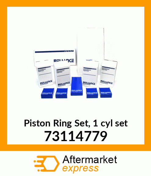 Piston Ring Set, 1 cyl set 73114779