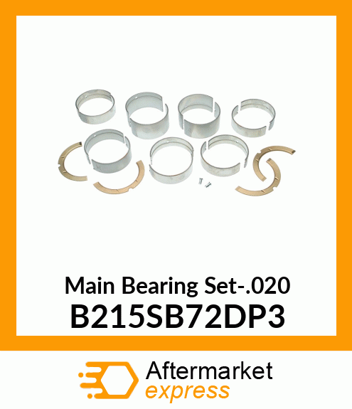 Main Bearing Set-.020 B215SB72DP3