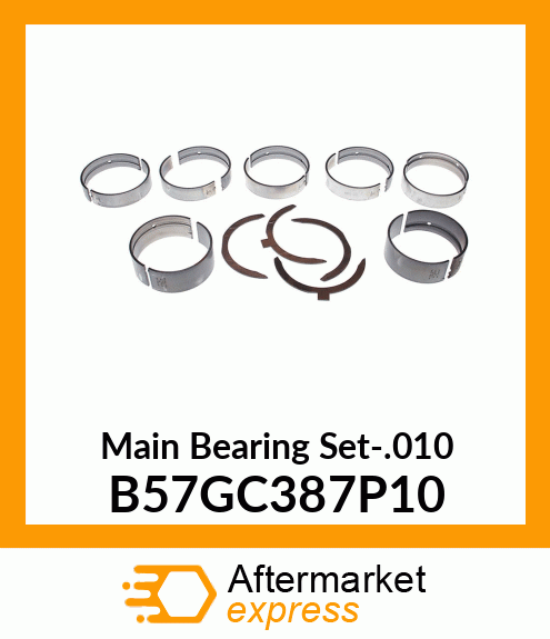 Main Bearing Set-.010 B57GC387P10