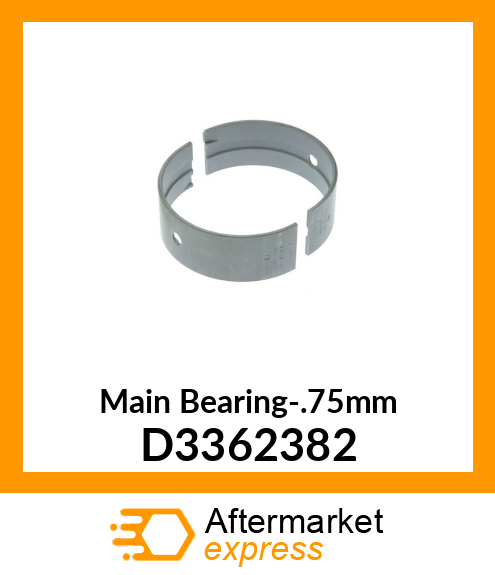 Main Bearing-.75mm D3362382