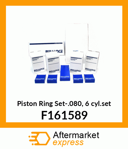 Piston Ring Set-.080, 6 cyl.set F161589