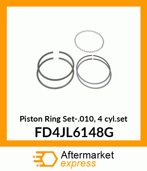 Piston Ring Set-.010, 4 cyl.set FD4JL6148G